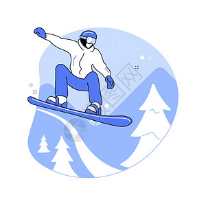冬季运动户外活滑雪头盔和护目镜山地假日极端运动高山滑雪自由式骑手雪上抽象隐喻背景图片