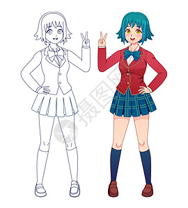 学生动漫插画