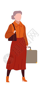 现代女格在抵达候诊室或出发休息等待携带行李的飞机携带手提箱和行李的乘客旅游病媒卡通插图机场妇女现代格在抵达候诊室或出发休息等待行图片