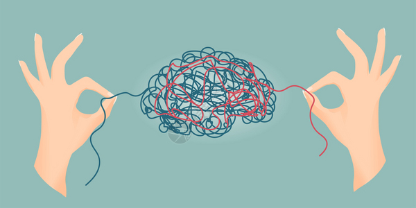 心理问题比喻精神健康心理学家或治疗师精神创伤心理医生的手脑部受创精神失常的治疗和心理图片