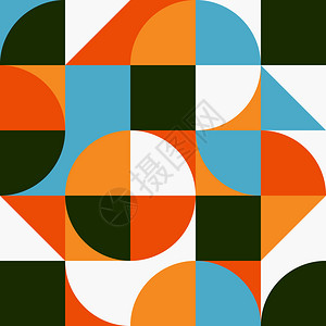 几何模式抽象最小化背景几何形状不同PosterBanner或封面用于设计矢量插图图片