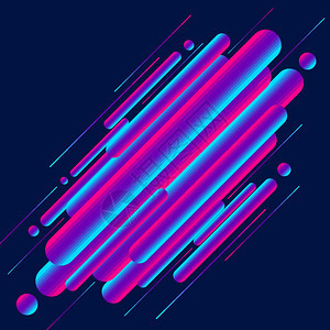 抽象现代风格3D充满活力的颜色四面对角线以蓝色背景为形状几何元素矢量插图图片