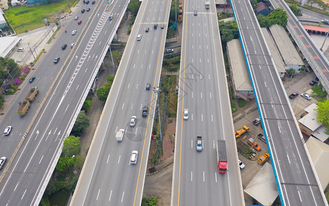 泰国曼谷高速公路的空中视图图片