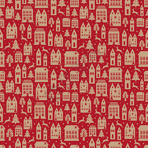 城市无缝有旧建筑用于壁纸或背景设计古代城市无缝的颜色模式有旧建筑用于壁纸或红色的背景设计圣诞节和新年冬季背景图片