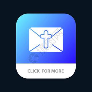 Massage邮件假日复活节移动应用程序按钮Android和IOSGlyph版本图片