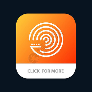 预测模型科学移动应用程序按钮Android和IOSGlyph版本背景图片