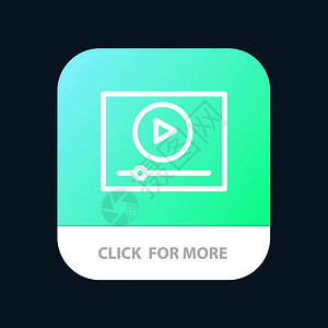视频游戏在线营销移动应用程序按钮Android和IOS线路版本图片
