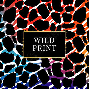 无缝的达尔马图案动物指纹Zebra梯度长颈大马图案动物印刷野外颜色图片