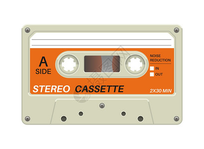 Retro磁带模拟音乐记录的频设备Blank立体磁带隔离塑料音乐设备和歌曲的老式混合磁带复制空间的矢量传声器多媒体工具塑料音乐设图片