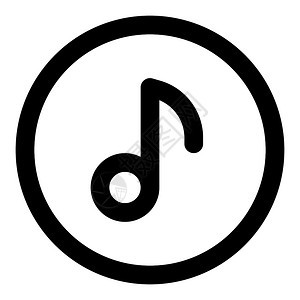 圆圈音乐应用程序矢量设计元素图片