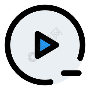 目录 图标从播放列表中删除歌曲蓝色矢量设计图标插画