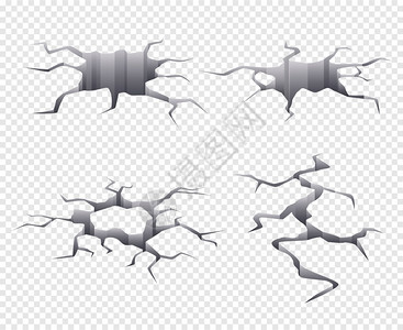 碎裂的土干地和死被破坏并有碎裂的矢量现实模板地震发生后显示表分裂破干和死被破坏并有碎裂的矢量现实模板背景图片
