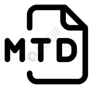 黑色MTD文件图标图片