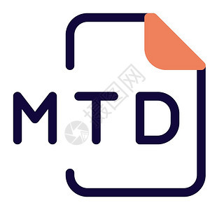 MTD文件图标图标背景图片