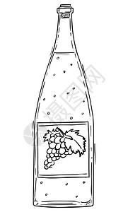 酒瓶绘画刷新和酒精概念矢量漫画插图酒瓶绘概念矢量卡通插图图片