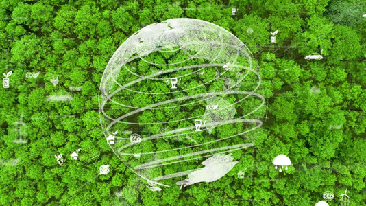 通过利用可再生资源技术减少污染和碳排放实现未来环境保护和可持续环境SG现代化发展图片