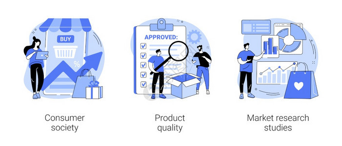 消费者社会产品质量市场研究零售应用程序背景图片