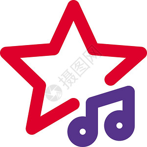 星号logotype正在线播放图表音乐图片素材