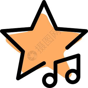 认证标识星号logotype正在线播放图表音乐插画