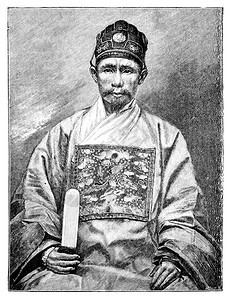 来自的人亚洲文化和历史古老的黑白插图19世纪人亚洲历史和文化古老的亚洲文化说明19世纪图片
