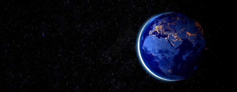 蓝色地球全球的空域高清图片