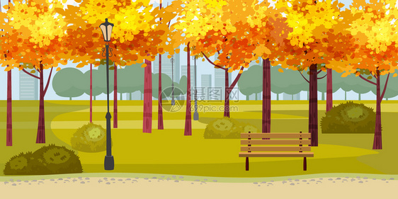 秋季公园景观图片