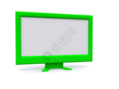 LCD监控器技术办公室3D背景图片
