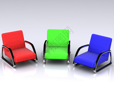 RGB扶手椅三维图片