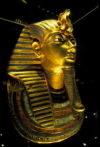 北非埃及开罗市博物馆的图坦卡蒙面罩图片