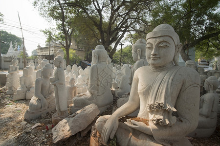 石像工厂背景图片