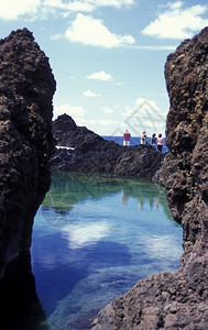 葡萄牙大西洋马德拉岛老城PortoMoniz的风景和海岸图片