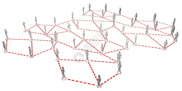 商业人脉作为概念连接在一起商务人员网络背景图片
