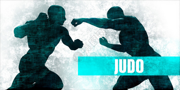 JudoMartial艺术自卫训练概念背景图片