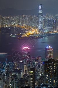 香港夜市峰的风景图片