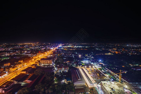 泰国纳洪拉查西马市夜景图片