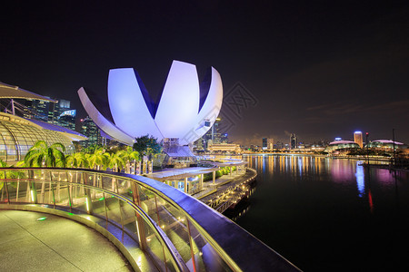 晚上新加坡市城风景图片