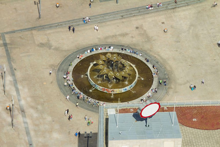 柏林亚历山大广场公共的空中景象图片