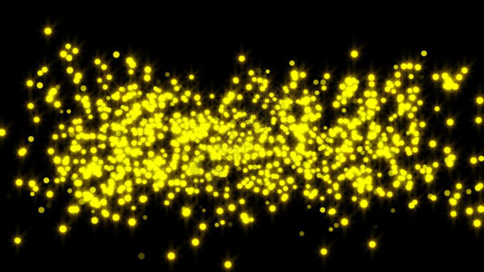 金色粒子背景黑的黄粒子图片