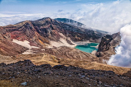 堪察卡的自然景观和卡姆的美堪察卡半岛的风景和美背景图片