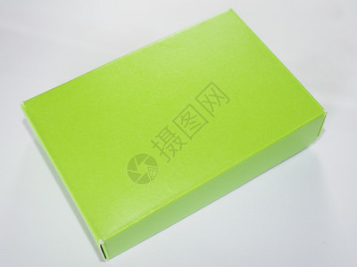 绿色黄纸箱包图片
