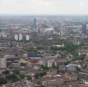 英国伦敦市航空视图背景图片