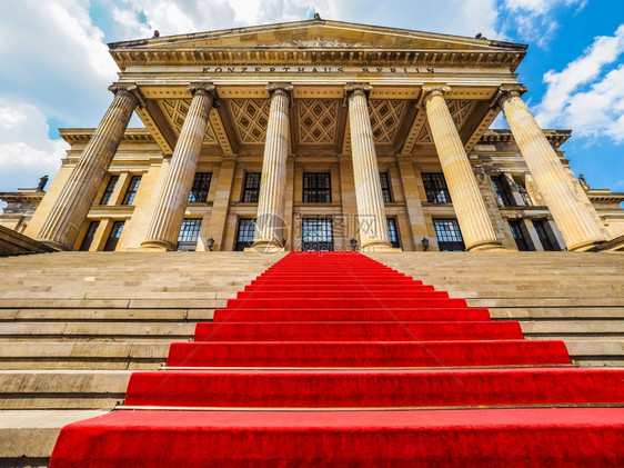 柏林HDR的KonzerthausBerlin高动态范围HDRKonzerthaus柏林音乐厅位于德国柏林密特区中央宪兵广场图片