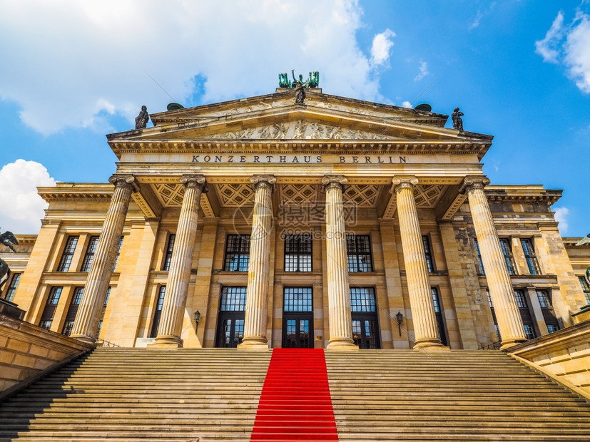 柏林HDR的KonzerthausBerlin高动态范围HDRKonzerthaus柏林音乐厅位于德国柏林密特区中央宪兵广场图片