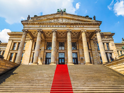 维密舞台柏林HDR的KonzerthausBerlin高动态范围HDRKonzerthaus柏林音乐厅位于德国柏林密特区中央宪兵广场背景