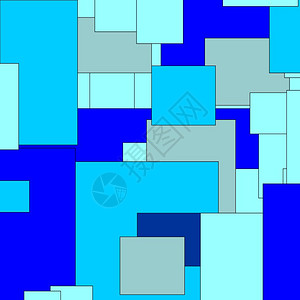 抽象蓝色随机素背景蓝阴影中的抽象随机矩形作为背景有用图片