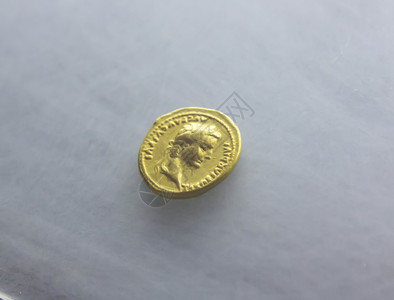 第一世纪古罗马硬币背景图片