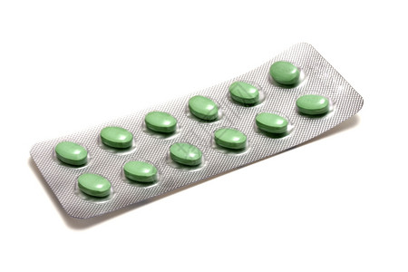 一套绿药片图片素材