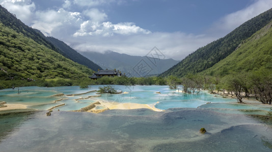 四川黄龙美景图片