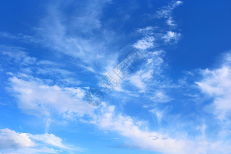 蓝天空有白云自然背景图片