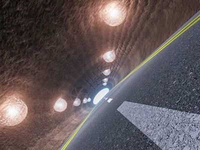 隧道和沥青路图片